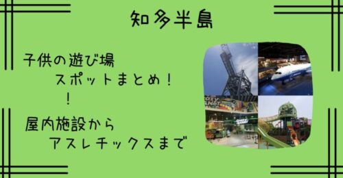 知多半島｜子供の遊び場スポット7選！アスレチックや屋内も